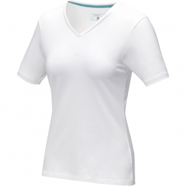 Logotrade liikelahja mainoslahja kuva: Kawartha short sleeve women's organic V-neck t-shirt