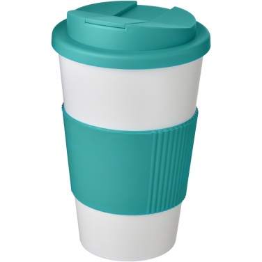 Logotrade mainoslahja tuotekuva: Americano® 350 ml muki, läikyttämätön kansi, grippi