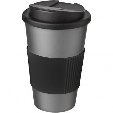 Logo trade liikelahja mainoslahja tuotekuva: Americano® 350 ml muki, läikyttämätön kansi, grippi