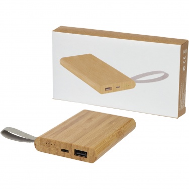 Logotrade liikelahjat mainoslahjat tuotekuva: Tulda-varavirtalähde, 5 000 mAh, bambua