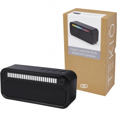 Logo trade mainoslahja ja liikelahja tuotekuva: Music Level 5 W:n Bluetooth®-kaiutin RGB tunnelmavalolla