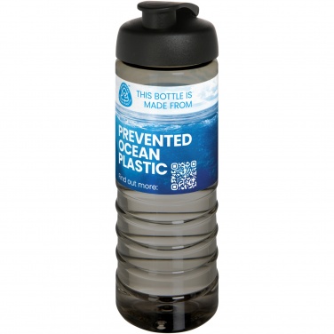Logotrade mainoslahjat ja liikelahjat tuotekuva: H2O Active® Eco Treble 750 ml:n juomapullo flip lid -kannella