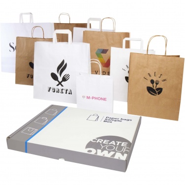 Logo trade mainoslahja kuva: Voimapaperikassien näytepakkaus
