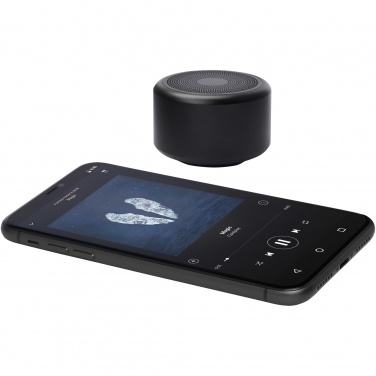 Logotrade mainoslahja tuotekuva: Rise 3 W:n RCS-kierrätetystä alumiinista valmistettu Bluetooth®-minikaiutin 