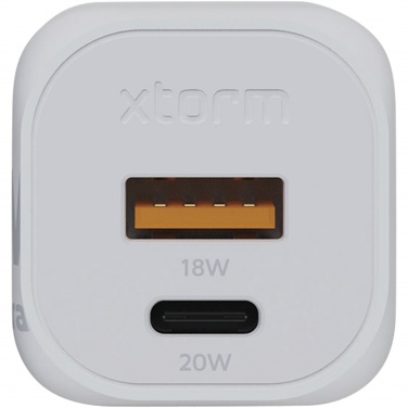 Logo trade mainoslahja kuva: Xtorm XEC020 GaN²Ultra 20 W seinälaturi