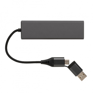 Logotrade mainostuotet kuva: Terra RCS alumiininen USB-hub 3 portilla