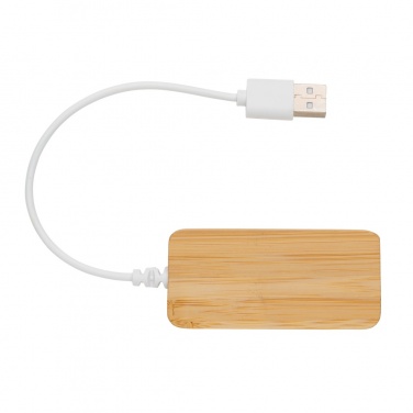 Logo trade mainostuote kuva: Bambuinen USB tyypin C hub