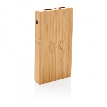 Logo trade liikelahjat tuotekuva: Bamboo 4000 mAh:n langaton 5W varavirtalähde