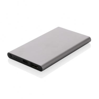 Logo trade mainoslahjat ja liikelahjat kuva: 4000mAh virtapankki USB-C:llä RCS muovista/alumiinista