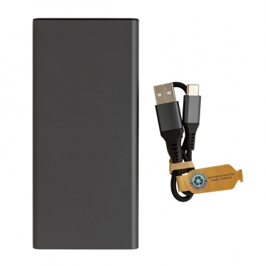 Logotrade liikelahja tuotekuva: Terra RCS 18W virtapankki 10000mAh kierrätetystä alumiinista