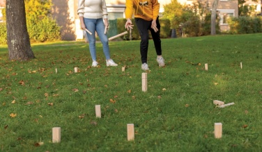 Logo trade mainoslahja ja liikelahja tuotekuva: Puinen kubb -setti