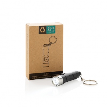 Logo trade mainostuote kuva: Globix RCS USB-ladattava avaimenperä taskulamppu