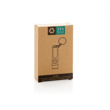 Logo trade liikelahjat mainoslahjat kuva: Globix RCS USB-ladattava avaimenperä taskulamppu