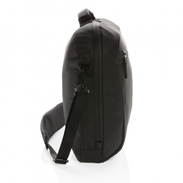 Logotrade liikelahja mainoslahja kuva: Musta PVC-vapaa Fashion-laptoplaukku 15,6"