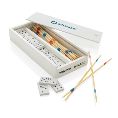 Logotrade mainostuotet kuva: Deluxe mikado/domino puisessa laatikossa