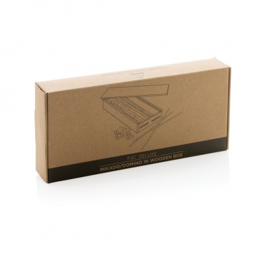Logotrade liikelahja tuotekuva: Deluxe mikado/domino puisessa laatikossa