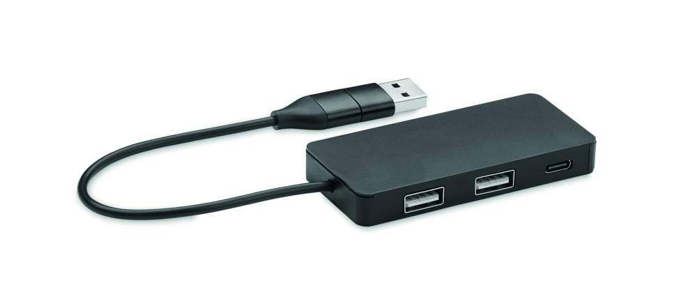 Logotrade liikelahjat mainoslahjat tuotekuva: 3 portin USB-keskitin