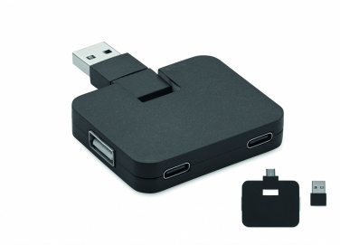 Logo trade liikelahjat tuotekuva: 4-porttinen USB-keskitin