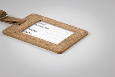 Logo trade mainostuotet tuotekuva: Cork luggage tag