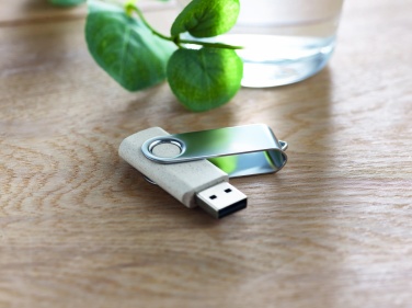 Logo trade liikelahja kuva: Vehnäolki PP 50/50 USB 16GB