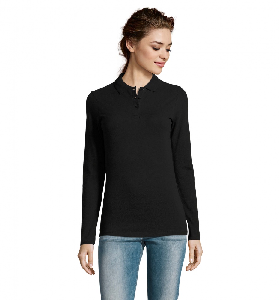 Logotrade liikelahjat kuva: PERFECT Naisten LSL POLO180