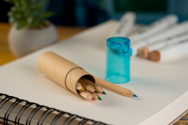 Logotrade liikelahjat mainoslahjat tuotekuva: Puiset väriliidut BECKY