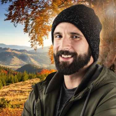 Logotrade liikelahja mainoslahja kuva: Monikäyttöinen huivi MOGOTON Schwarzwolf