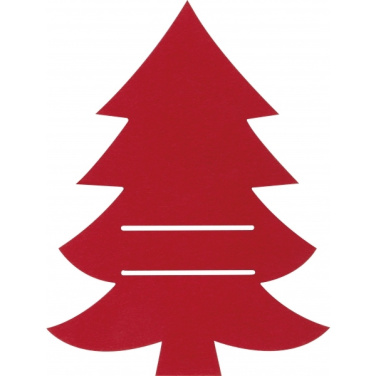 Logo trade liikelahja kuva: Ruokailuvälinetyyny joulukuusen muotoinen DUFFEL