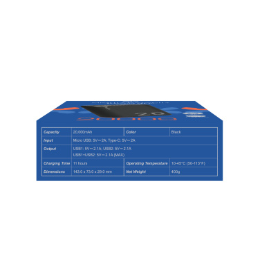 Logotrade mainostuotet kuva: Virtapankki Silicon Power GS15 20000 mAh
