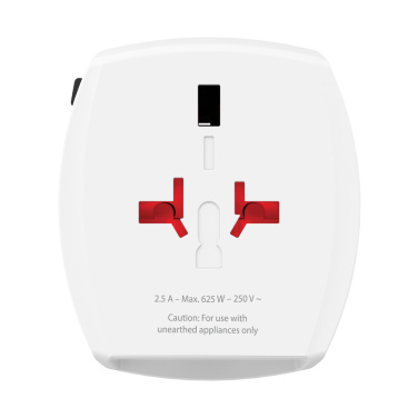 Logotrade mainoslahjat kuva: SKROSS World Travel MUV 2-napainen USB A ja C adapteri