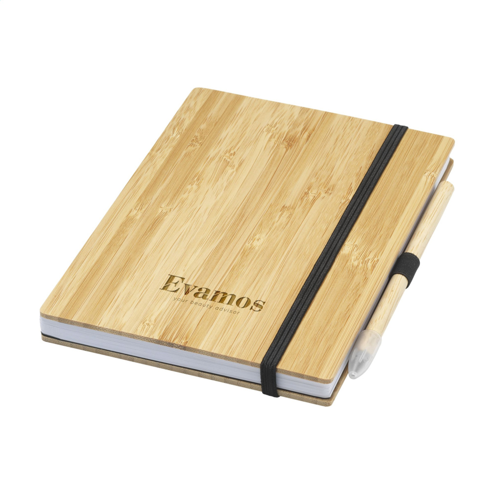 Logotrade mainostuotet kuva: BambooPlus Paper Notebook A5 - Inkless Pen