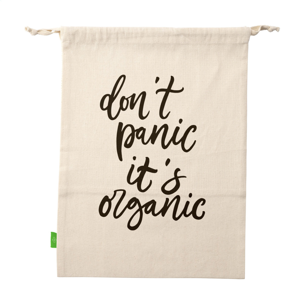 Logo trade mainostuote kuva: Natura Organic GOTS Mesh Bag (120 g/m²) hedelmäpussi
