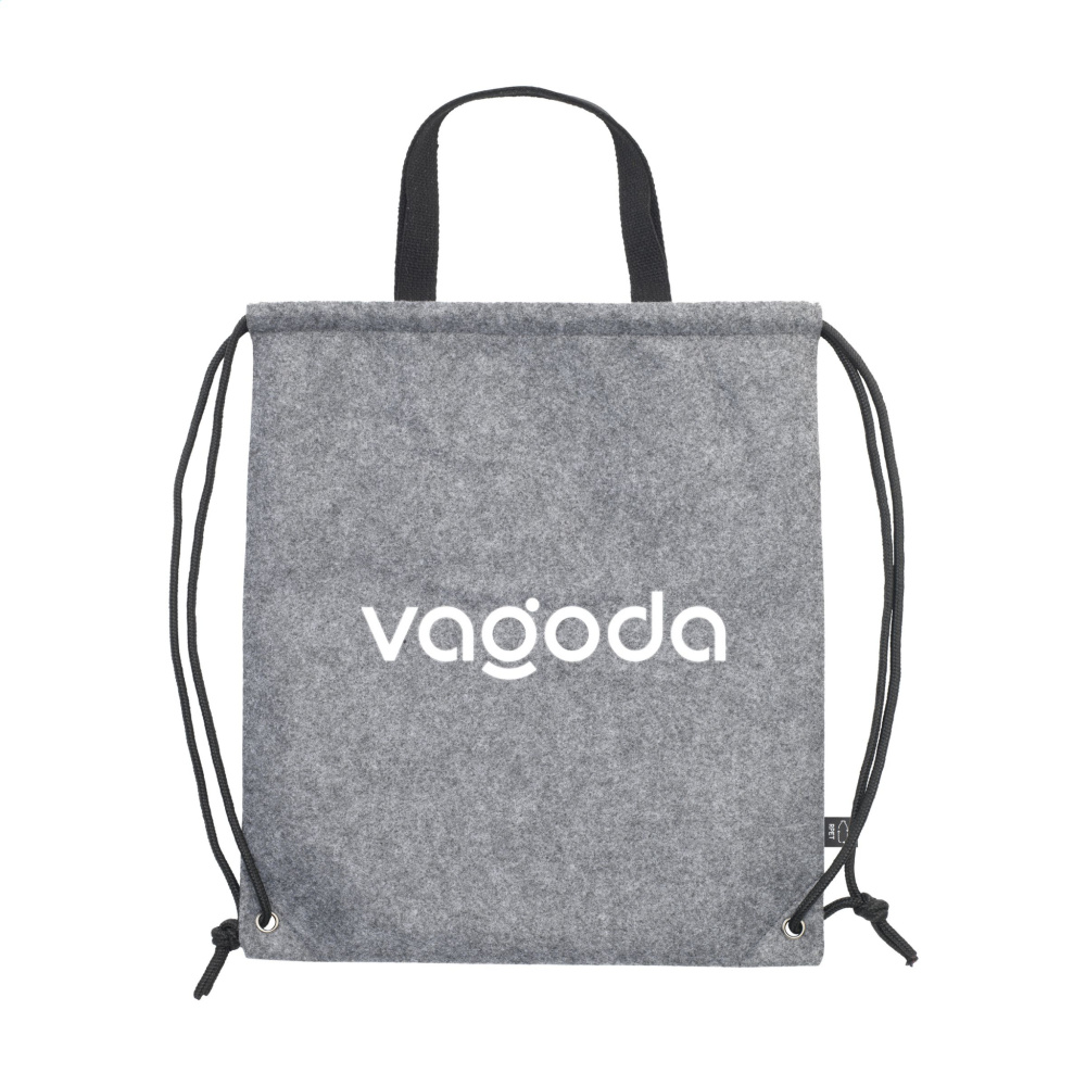Logo trade mainostuote kuva: GRS RPET Felt PromoBag Plus -reppu