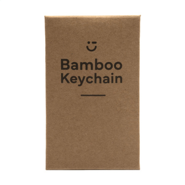 Logo trade mainoslahja kuva: Bamboo Key Circle avaimenperä