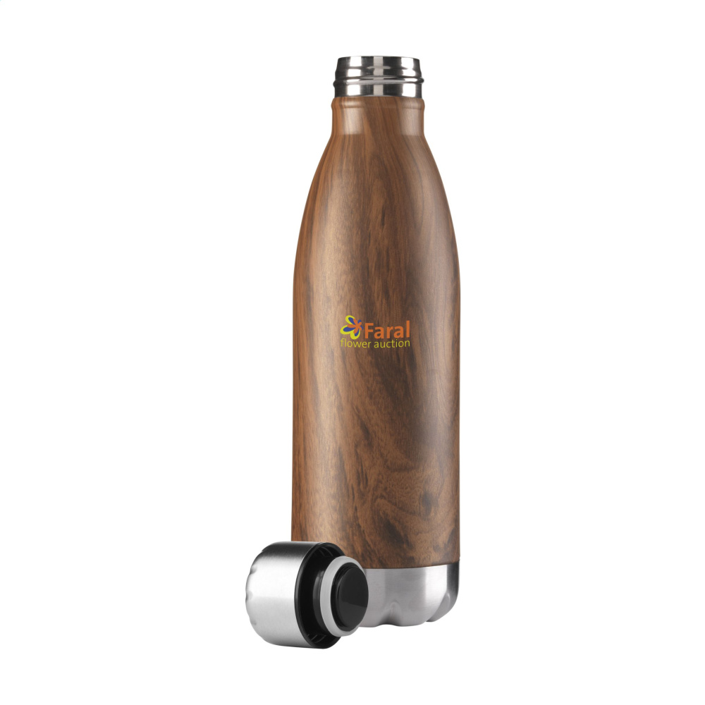 Logo trade mainoslahja kuva: Topflask Wood 500 ml juomapullo