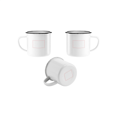 Logotrade mainoslahja tuotekuva: Retro emalimuki 350 ml