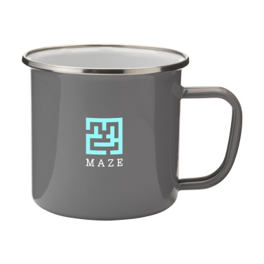 Logotrade mainoslahja tuotekuva: Retro hopea emalimuki 350 ml