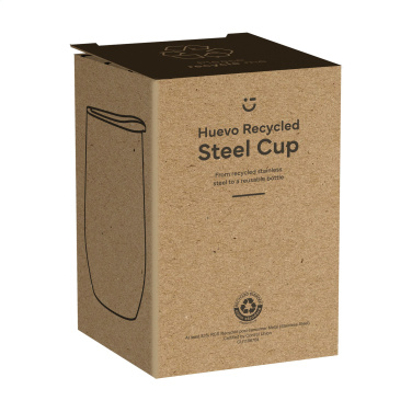 Logotrade mainoslahja tuotekuva: Huevo RCS Recycled Steel Cup 350 ml lämpökuppi