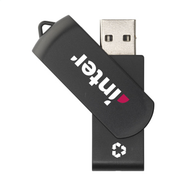 Logo trade liikelahja mainoslahja tuotekuva: USB Twist Recycle 64 Gt
