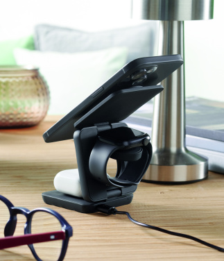 Logo trade mainoslahjat tuotekuva: 3in1 taitettava latausasema