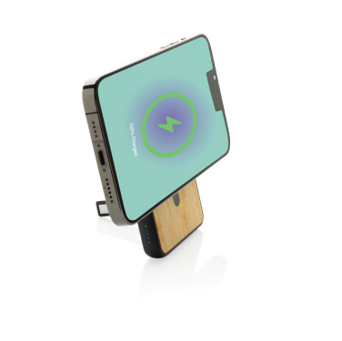 Logo trade mainoslahjat ja liikelahjat kuva: Zen RCS 5000 mah 5W magneettinen bambu virtalähde
