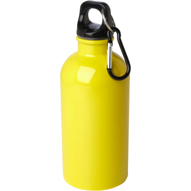 Logo trade mainoslahjat ja liikelahjat kuva: Oregon 400 ml:n RCS-sertifioitu, yksiseinämäinen, ruostumattomasta teräksestä valmistettu vesipullo jousihaalla
