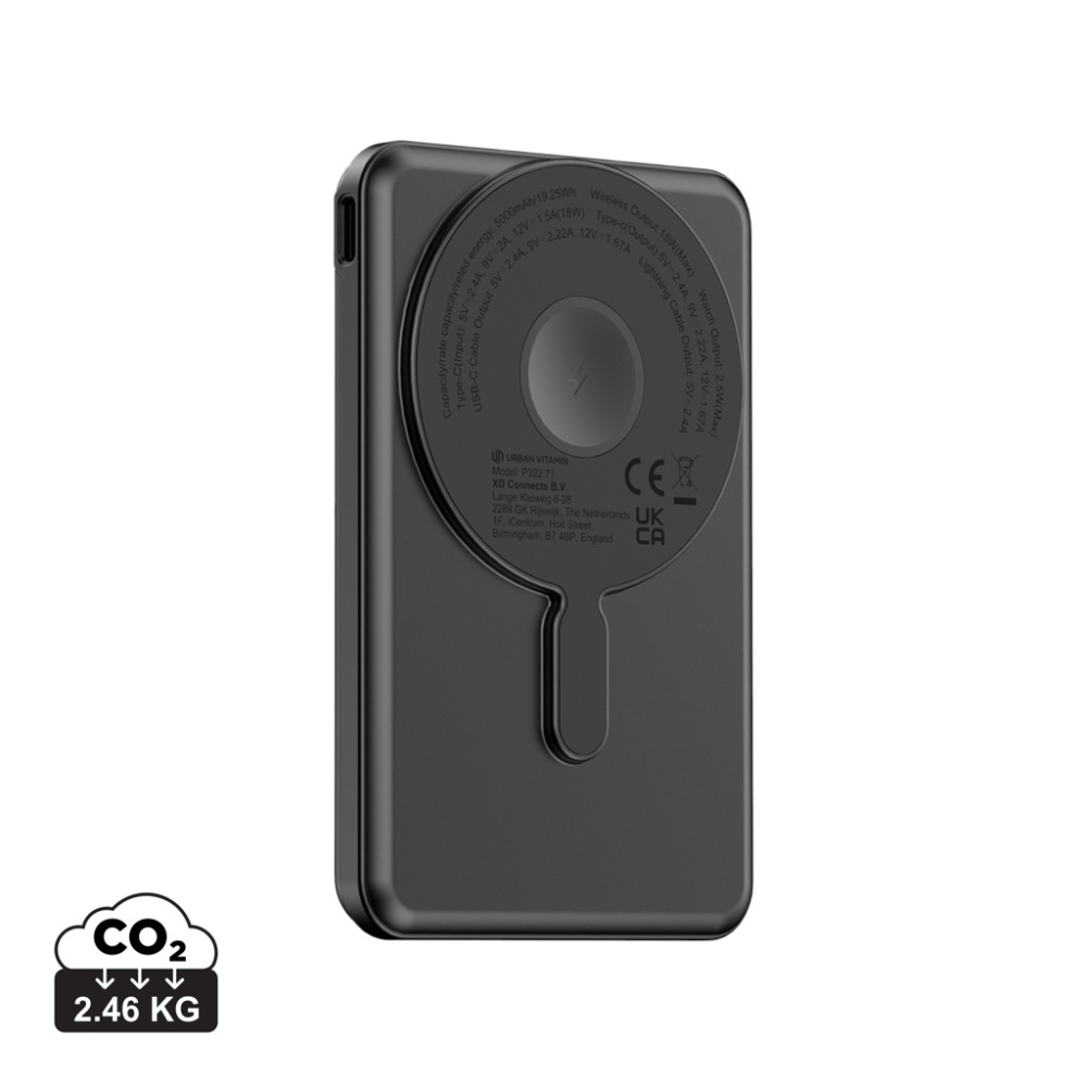 Logo trade mainoslahjat ja liikelahjat kuva: Urban Vitamin Redwood 5in1 5000mah 20W PD tehopankki