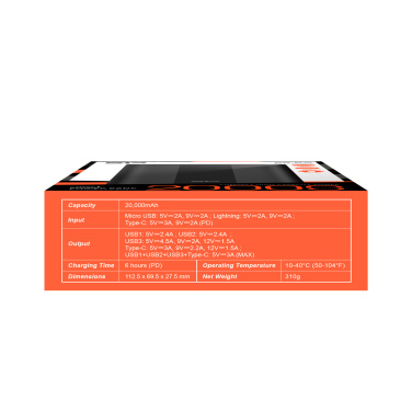Logotrade mainoslahjat ja liikelahjat tuotekuva: POWER BANK SILICON POWER QP55 10000 MAH