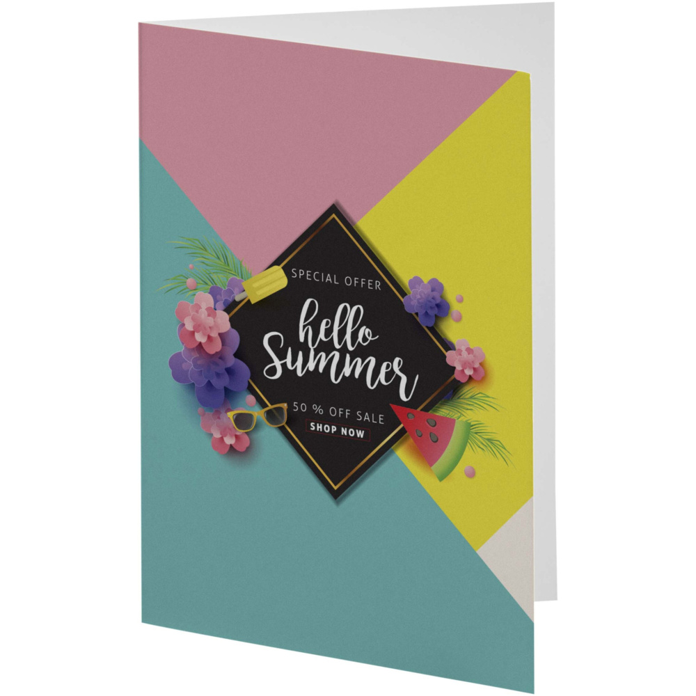 Logo trade mainoslahjat tuotekuva: Herald A6-kokoinen tervehdyskortti