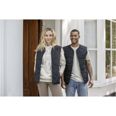 Logotrade mainoslahja ja liikelahja kuva: Quartz GRS-kierrätetty tikattu liivi, unisex