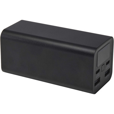 Logo trade liikelahja mainoslahja tuotekuva: Acamar 20 000 mAh:n ja 70 W:n kannettavan tietokoneen varavirtalähde kierrätetystä alumiinista