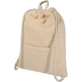 Bear GRS-kierrätetty kiristysnyörilllinen reppu, 9 l, Luonnollinen