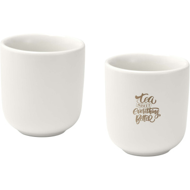 Logo trade liikelahja mainoslahja tuotekuva: Male 90 ml:n keraamiset espressokupit – 2 kpl:n sarja