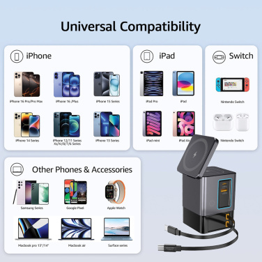 Logotrade liikelahjat mainoslahjat tuotekuva: Urban Vitamin Sacramento 105WGAN -laturi, kaapelit